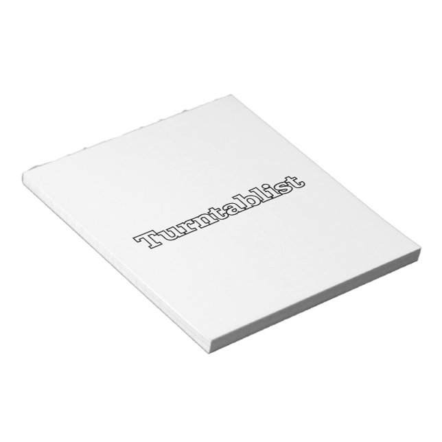 Turntablist Notepad (Angled)