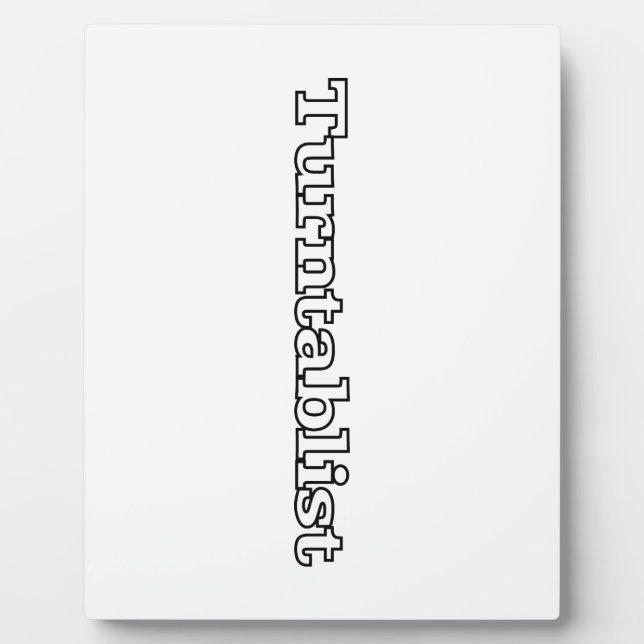 Turntablist Plaque (Front)