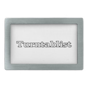 Turntablist Rectangular Belt Buckle