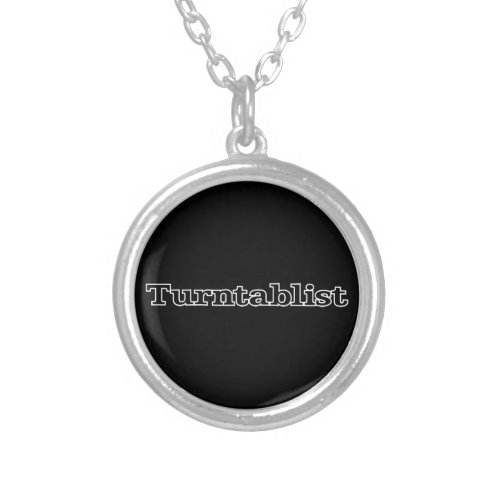 Turntablist Silver Plated Necklace
