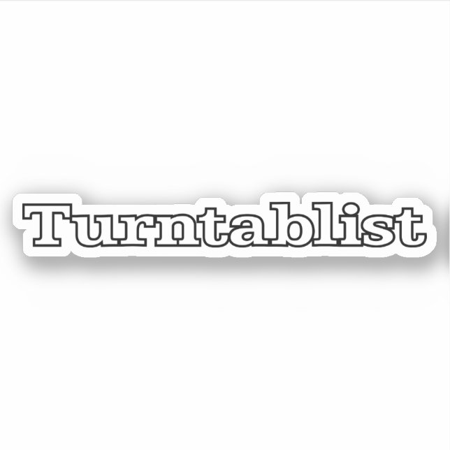 Turntablist Sticker (Front)