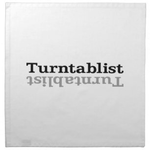 Turntablist ʇsılqɐʇuɹn⊥ cloth napkin