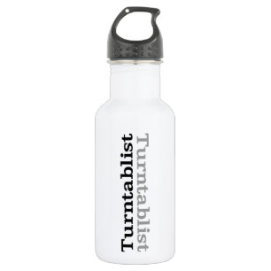 Turntablist ʇsılqɐʇuɹn⊥ water bottle
