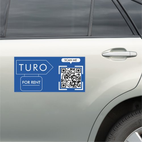 Turo Host For Rent QR Code Car Magnet decal