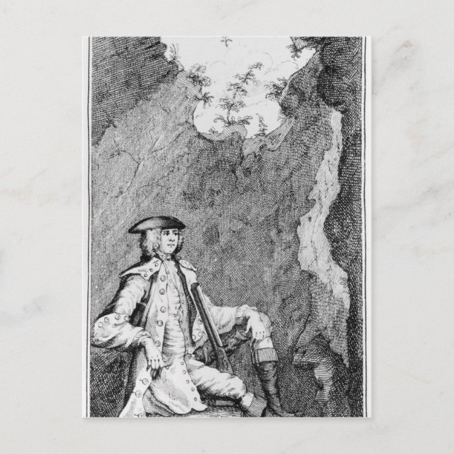 Turpin as he Concealed Himself in a Cave Postcard (Front)