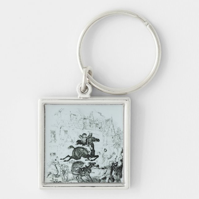 Turpin's  Flight Through Edmonton Keychain (Front)