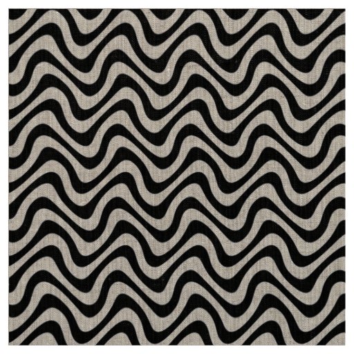 Turpitude Natural Linen Fabric Print