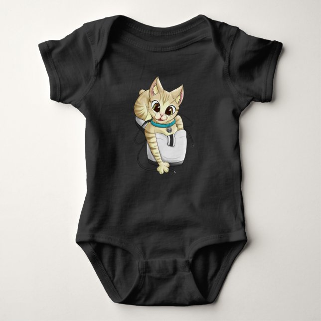 Turq Onepiece Baby Bodysuit (Front)