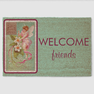 Turqoise Fairy Dust Coir Mat