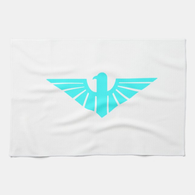 Turqoise Thunderbird Towel (Horizontal)