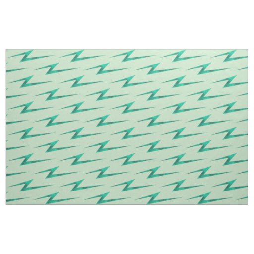Turquiose Lightning Bolts Fabric