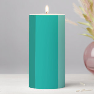 Turquois Green Color Pillar Candle