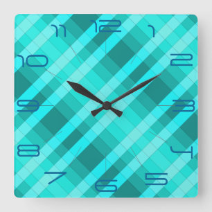Turquoise 3D Color Design Wall Clock A