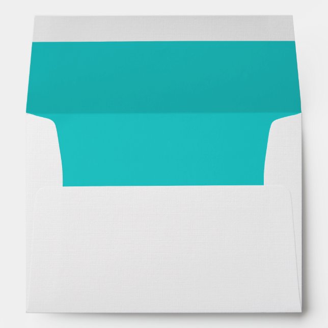 Turquoise A7 Linen Envelope (Back (Bottom))