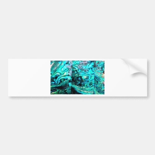 Turquoise abalone paua shell detail bumper sticker