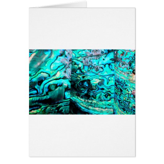 Turquoise abalone paua shell detail cards (Front)