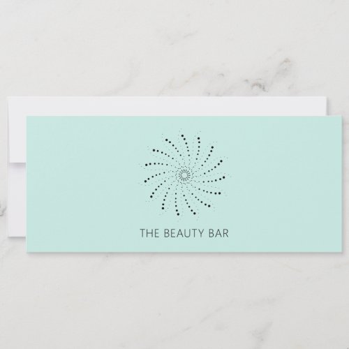 Turquoise Abstract Flower Elegant Gift Certificate