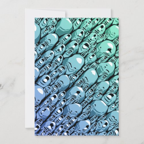 Turquoise Abstract Holiday Card