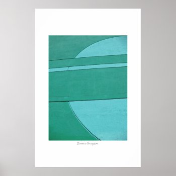 Turquoise Abstract Photograph Poster by DonnaGrayson at Zazzle