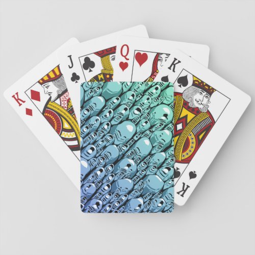 Turquoise Abstract Playing Cards