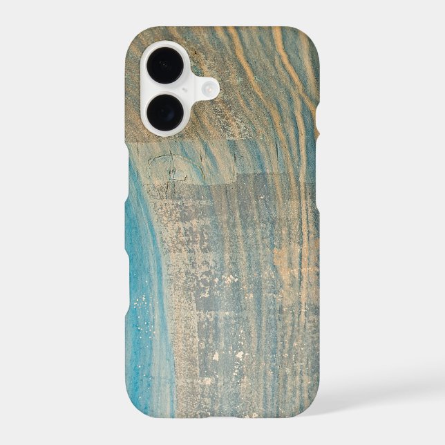 turquoise abstract streaks Case-Mate iPhone case (Back)