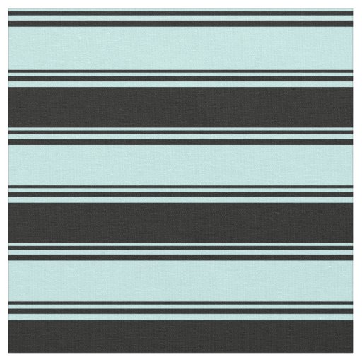 Turquoise and Black Striped/Lined Pattern Fabric