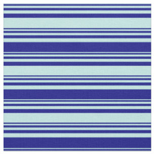 Turquoise and Blue Colored Stripes/Lines Pattern Fabric