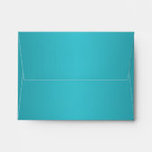 Turquoise and Brown A2 Envelope for Reply Card (Back (Top Flap))