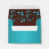 Turquoise and Brown A2 Envelope for Reply Card (Back (Bottom))