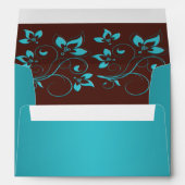 Turquoise and Brown Envelope for 5"x7" Sizes (Back (Bottom))