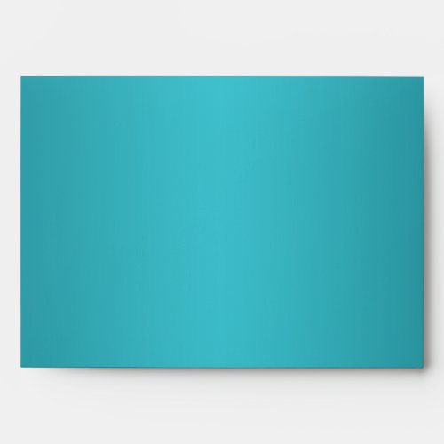 Turquoise and Brown Envelope for 5x7 Sizes
