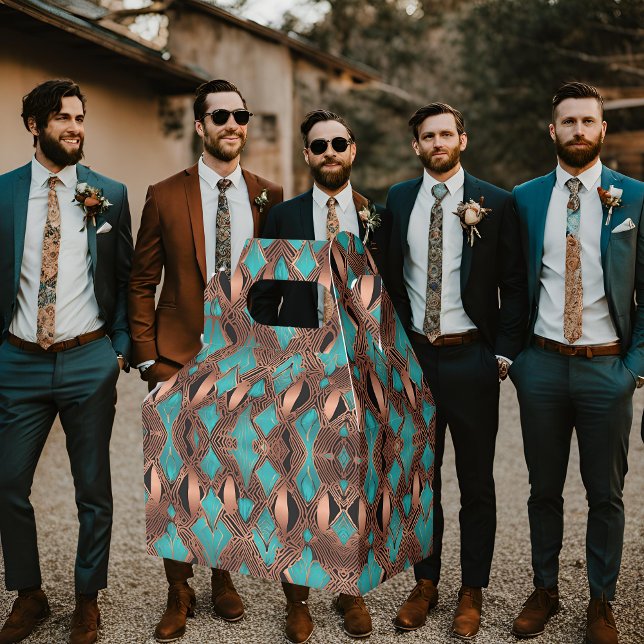 Turquoise and Copper Favor Boxes (Creator Uploaded)