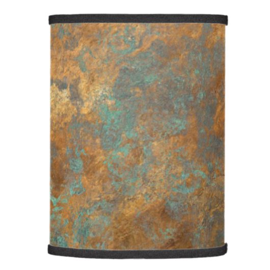 Turquoise And Copper Lamp Shade (Right)
