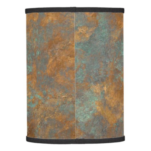 Turquoise And Copper Lamp Shade (Back)