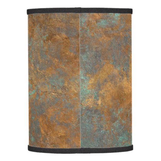 Turquoise And Copper Lamp Shade (Back)