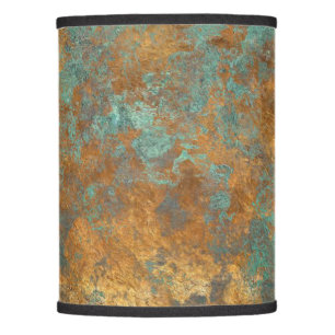 Turquoise And Copper Lamp Shade