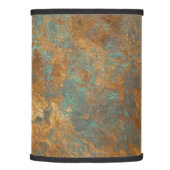Turquoise And Copper Lamp Shade (Right)