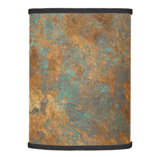 Turquoise And Copper Lamp Shade (Right)