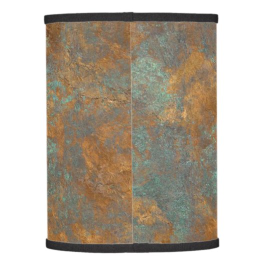 Turquoise And Copper Lamp Shade (Back)
