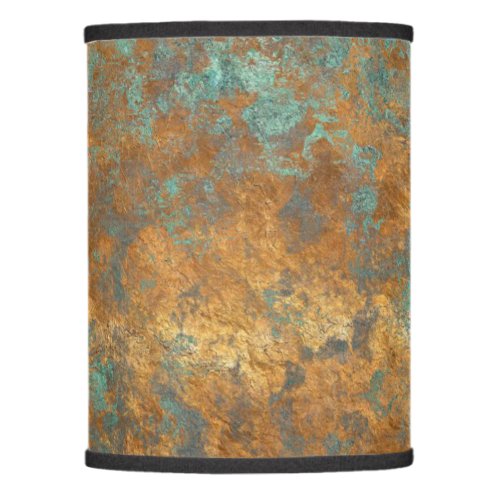 Turquoise And Copper Lamp Shade
