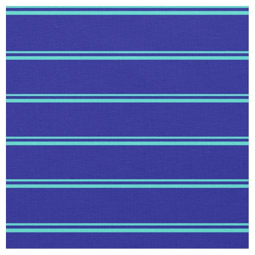 Turquoise and Dark Blue Pattern Fabric