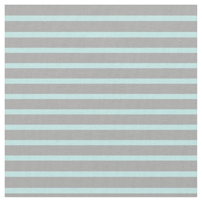 Turquoise and Dark Gray Colored Stripes Fabric (Close Up)