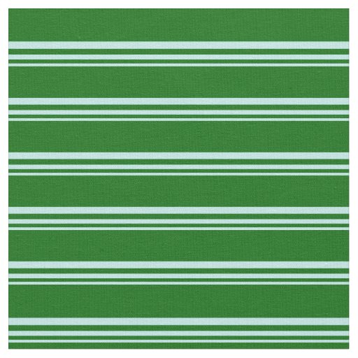 Turquoise and Dark Green Striped Pattern Fabric