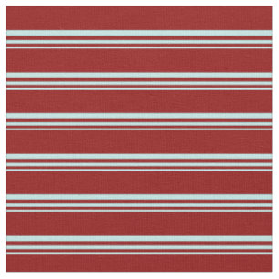 Turquoise and Dark Red Stripes/Lines Pattern Fabric