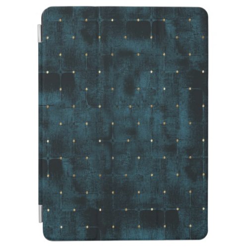 TURQUOISE AND GOLD DOTS IPAD COVER