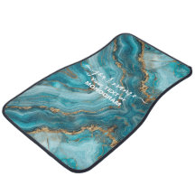 Turquoise and Gold Glitter Agate 