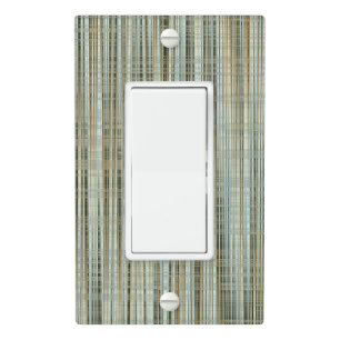 Turquoise and Gold Striped Pattern Throw Pillow Be Light Switch Cover