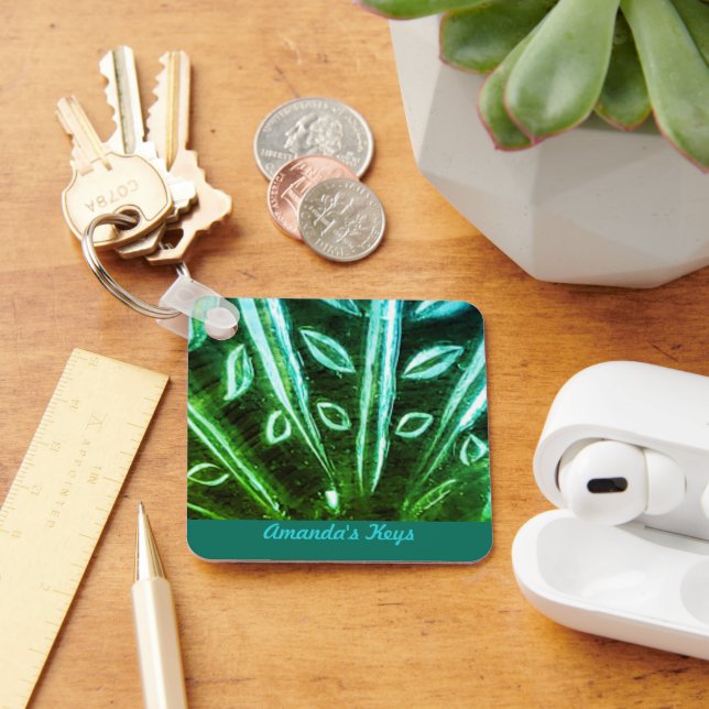Turquoise And Green Keychain (Desk)