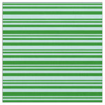 [ Thumbnail: Turquoise and Green Stripes Fabric ]