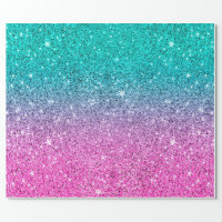 Pink Glitter Wrapping Paper